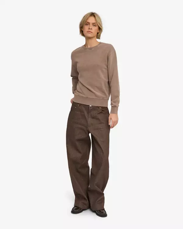 Colorful Standard Women Classic Organic Crew Faded Khaki
